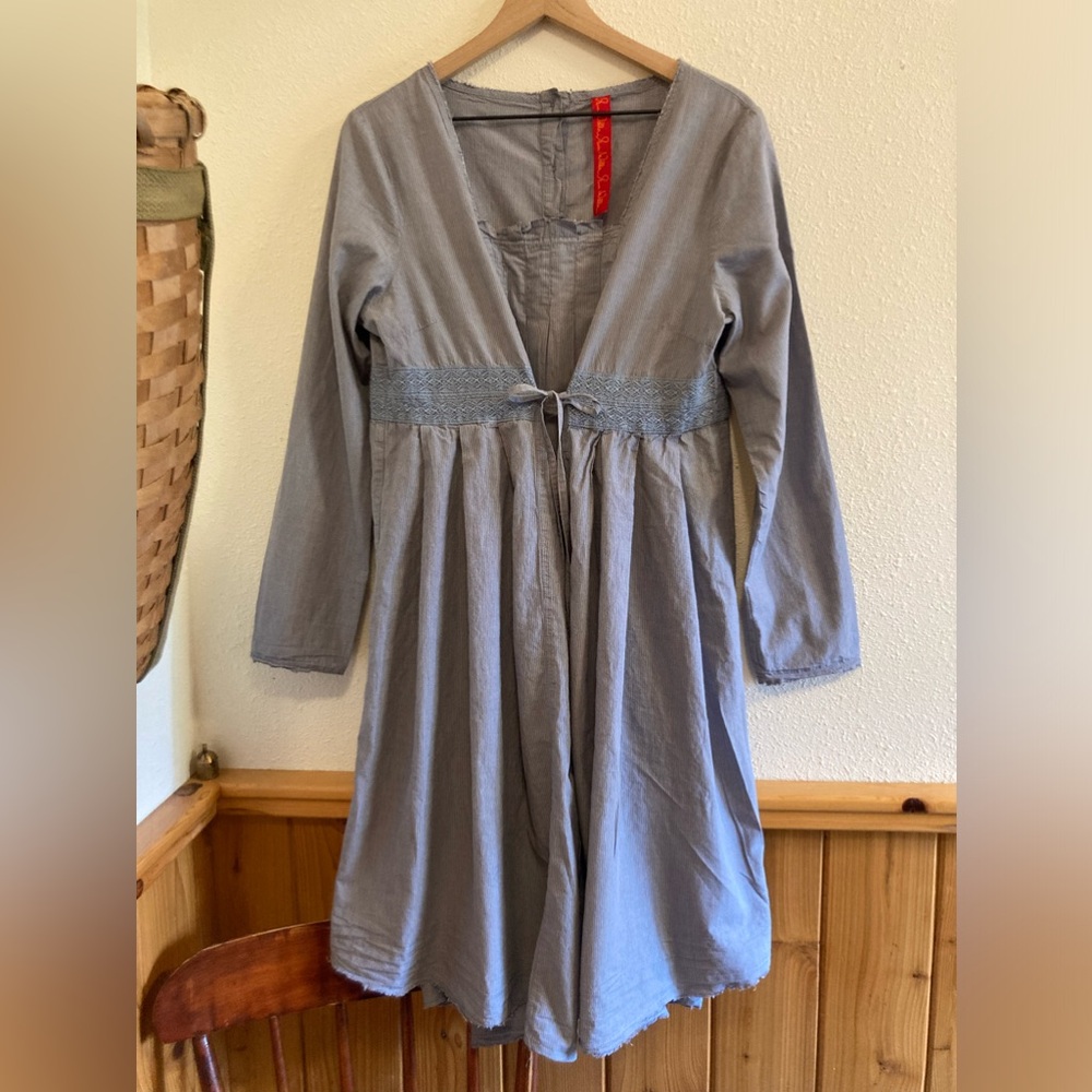 Ewa i Walla pinstripe cotton dress, size M